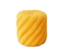YANROSE Taburete Redondo otomano for tocador, reposapiés pequeño, Taburete for Cambiar Zapatos, Moderno for Sala de Estar, Entrada, Dormitorio(Yellow)