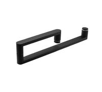 YANROSE Tiradores De Puerta De Empuje For Ducha De Baño, Herrajes For Puertas Corredizas De Vidrio(Black,Hole distance 275+475mm)