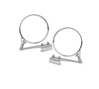YANSHUYU Espejo Coche 2 unids/Set Coche Punto Ciego Espejo Auto Lado Convexo Gran Angular Redondo vehículo Vista Trasera Miroir Espejo Retrovisor(Silver 1 Pair)