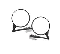 YANSHUYU Espejo Coche 2 unids/Set Coche Punto Ciego Espejo Auto Lado Convexo Gran Angular Redondo vehículo Vista Trasera Miroir Espejo Retrovisor(Black 1 Pair)