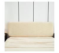 YANSHUYU Funda Cabecero Cama Cabecera con Patrón De Onda Cubierta Jacquard Elástica Tejida For Cama En Dormitorio 1 Ud Funda Cabecero(Beige,220cm)