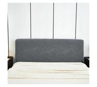 YANSHUYU Funda Cabecero Cama Cabecera con Patrón De Onda Cubierta Jacquard Elástica Tejida For Cama En Dormitorio 1 Ud Funda Cabecero(Dark Grey,180cm)