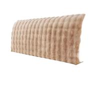 YANSHUYU Funda Cabecero Cama Cabecera Suave Todo Incluido De Felpa Gruesa Protector Trasero Cama Color Sólido Funda Cabecero(Khaki,L120cm x H50-70cm)