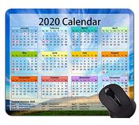 Yanteng 2020 Calendar HD Font Alfombrilla de ratón Original Personalizada, Alfombrilla de ratón de Oficina temática Prairie Mountain Peak
