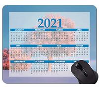 Yanteng 2021 Calendar Mouse Pad, Winter Snow Frost Mouse Pad