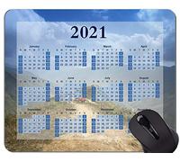 Yanteng 2021 Mouse Pad Calendar, The Scenery Country Alfombrilla de ratón de Goma