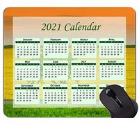Yanteng Alfombrilla de ratón con Calendario 2021, Alfombrillas de ratón para Juegos rectangulares Personalizadas Sky Sunset Romance