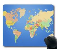 Yanteng Alfombrilla de ratón de Mapa de Novedad, Escritorio del Mundo Alfombrilla de ratón de Mapa de YT 007