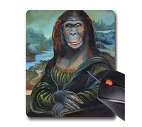 Yanteng Alfombrilla de ratón para Juegos PM 315 para Mona Monkey Lisa - Alfombrilla de ratón Antideslizante con Alfombrilla de Goma para Juegos