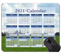 Yanteng Calendar 2021 Year Mouse Pad, Coast Scenic Landscape Office Mouse Pad