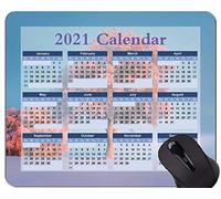 Yanteng Calendar 2021 Year Mouse Pad, Winter Snow Frost Office Alfombrilla de ratón