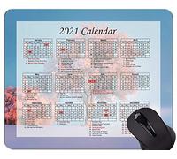 Yanteng Calendar 2021 Year Mouse Pad, Winter Snow Frost Office Alfombrilla de ratón
