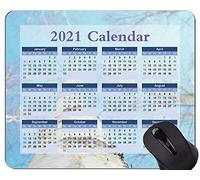 Yanteng Calendar 2021 Year Mouse Pad, Winter White Sky Office Alfombrilla de ratón