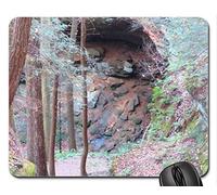 Yanteng Cojín de ratón Fino y Durable del Borde de Costura, Forest Path to The Cliffs Cojín de ratón, cojín de ratón (cojín de ratón de los bosques)