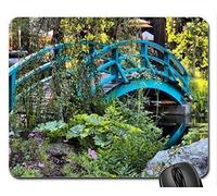 Yanteng Cojín de ratón Fino y Durable del Borde de la Costura, cojín de ratón de Bridge of Dreams, cojín de ratón (cojín de ratón de los bosques)