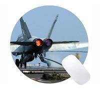 Yanteng Cojín de ratón Redondo de la Mejor Idea del Regalo, Base de Goma Antideslizante del Hornet del combatiente F 18