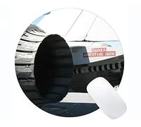 Yanteng Cojín de ratón Redondo de la Mejor Idea del Regalo, mazo Antideslizante Mousepad del combatiente del avión de reacción