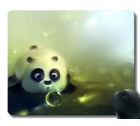 Yanteng Gaming Mouse Pad con Borde Cosido, Python Stare Wildlife Panda Gigante, Alfombrilla para ratón, Base de Goma Antideslizante, Alfombrilla para computadora portátil, Computadora