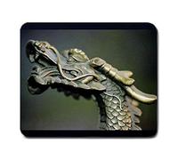 Yanteng Mouse Pad Gaming Mouse Mat Gel de Goma para PC, Chinese Dragon Head Bronce Ancient Art Mouse Pad MP0
