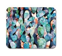 Yanteng Mouse Pads Gaming Mouse Pad Aquarelle Acuarela Cactus Modelo inconsútil Arizona Ilustraciones Flor Desierto Botánico Oficina Oficina Respaldo de Goma Antideslizante Alfombrilla de ratón