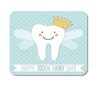 Yanteng Mouse Pads Mouse Pads Cute for Tooth Fairy Day As Funny Cartoon Cartoon Mouse Pad para Cuadernos, computadoras de Escritorio esteras Suministros de Oficina