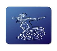 Yanteng Mouse Pads Mouse Pads Formal Blue Baile de Baile Pareja Waltz Ballroom Vestido Tango Mouse Pad para notebooks, Computadoras de Escritorio