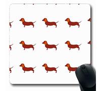 Yanteng Mouse Pads Robeson Mouse Pads Jamnik Wiener Cute Dachshund Dogs Pequeños Cachorros Vida Silvestre Nursling Vintage Dash Hound Salchicha Forma Oblonga Antideslizante Juego Alfombrilla