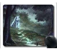 Yanteng Mousepads, Animal Warrior Warrior Wolf Mousemat (Multicolor)