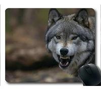 Yanteng Mousepads, Snarl Wildlife Animal Wolf Mousemat (Multicolor)