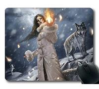 Yanteng Mousepads, Witch Fire Wolf Mousemat (Multicolor)
