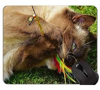 Yanteng Tappetini per Mouse, tappetino per Mouse orientale a Pelo Corto con Bordo di Chiusura, tappetino per Mouse con Bordo cucito