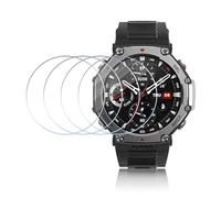 Yantree Protector Pantalla Compatible con Amazfit T-Rex 3 Cristal Templado, HD Sin Burbujas Protector de Pantalla, Anti Arañazos Dureza 9H Vidrio Templado, 4 Piezas