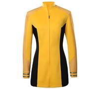 YANVS Strange New World Uniform Una Chin-Riley Cosplay Disfraces Mujer Amarillo Abrigo Trajes Halloween Carnaval Traje