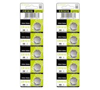yanwuwa 10/5 pilas de botón CR1616 de alta potencia de 3 V para juguetes electrónicos y mandos a distancia, relojes, calculadoras, juguete