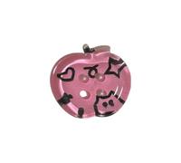 yanwuwa 10 botones acrílicos de 20 mm con 4 agujeros en forma de fruta para vestido, suéter, funda de teléfono, arte, manualidades, costura, tejer, acrílico