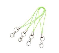 yanwuwa 100 piezas de cordón de teléfono mosquetón de poliéster perfecto para teléfonos, llaves, reproductores de MP3 y cámaras, suministros de llavero, Medio, como se describe, como se describe