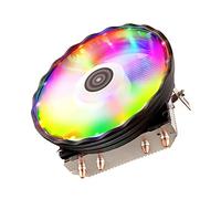 yanwuwa 2/4 Heatpipes RGB CPU Cooler Radiador silencioso PWM 4PIN para LGA 1150 1151 1155 1200 1366 2011 X79 X99 AM3 AM4 Radiador Rgb Controlador de ventilador Caja de refrigeración Hub de