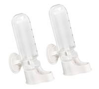 yanwuwa 2 dispensadores de agua automáticos colgantes para pájaros, riego automático para loros, canarios, periquitos, suministro de riego, dispensador de agua para loros
