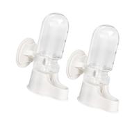 yanwuwa 2 dispensadores de agua automáticos colgantes para pájaros, riego automático para loros, canarios, periquitos, suministro de riego, dispensador de agua para loros