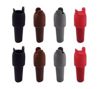 yanwuwa 8 tapones de silicona de doble sellado para botellas de vino con mango fácil de tirar para conservaciones seguras, tapones de picnic