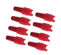 yanwuwa 8 tapones de silicona de doble sellado para botellas de vino con mango fácil de tirar para conservaciones seguras, tapones de picnic