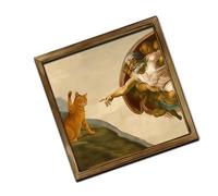 yanwuwa Arte de pared de madera caprichoso con diseño de gatos traviesos que giran en la famosa obra maestra innovadora para colgar en la pared, creación temática de gatos