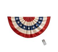 yanwuwa Bandera de hemiciclo brillante con control remoto de 45 x 90 cm, 45