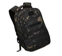 yanwuwa Bolsa de viaje pequeña de 15 L, mochila escolar para estudiantes, mochila táctica pequeña para senderismo, ciclismo, Camuflaje negro., Talla única