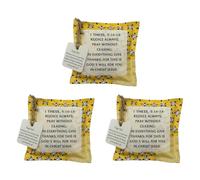 yanwuwa Bolsas de bendición de tela suave bordadas con palabras inspiradoras para comodidad diaria y espiritual en el hogar, decoración del hogar