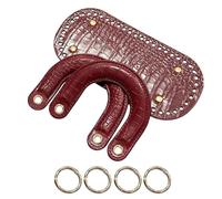 yanwuwa Bolso de mano de piel sintética, accesorios de moda, bolsos de hombro para creaciones únicas, burdeos