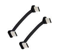yanwuwa Cable USB 2.0 tipo C en ángulo recto de 8 pulgadas, carga rápida, no torsión, conector de metal para uso de carga electrónica