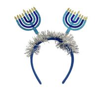 yanwuwa Chanukah - Diadema decorativa de simulación de menorá, tiaras para el pelo, para fiestas, carnavales, festividades