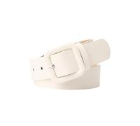yanwuwa Cinturón de cintura de diseño simple para mujeres y niñas, llamativas hebillas cuadradas y banda de cintura de color caramelo para pantalones diarios, cinturón de moda para mujer, blanco
