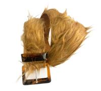 yanwuwa Cinturón de piel sintética ventilado y clip de metal consistente para armario moderno, rudimentos, ropa de calle, J, Talla única